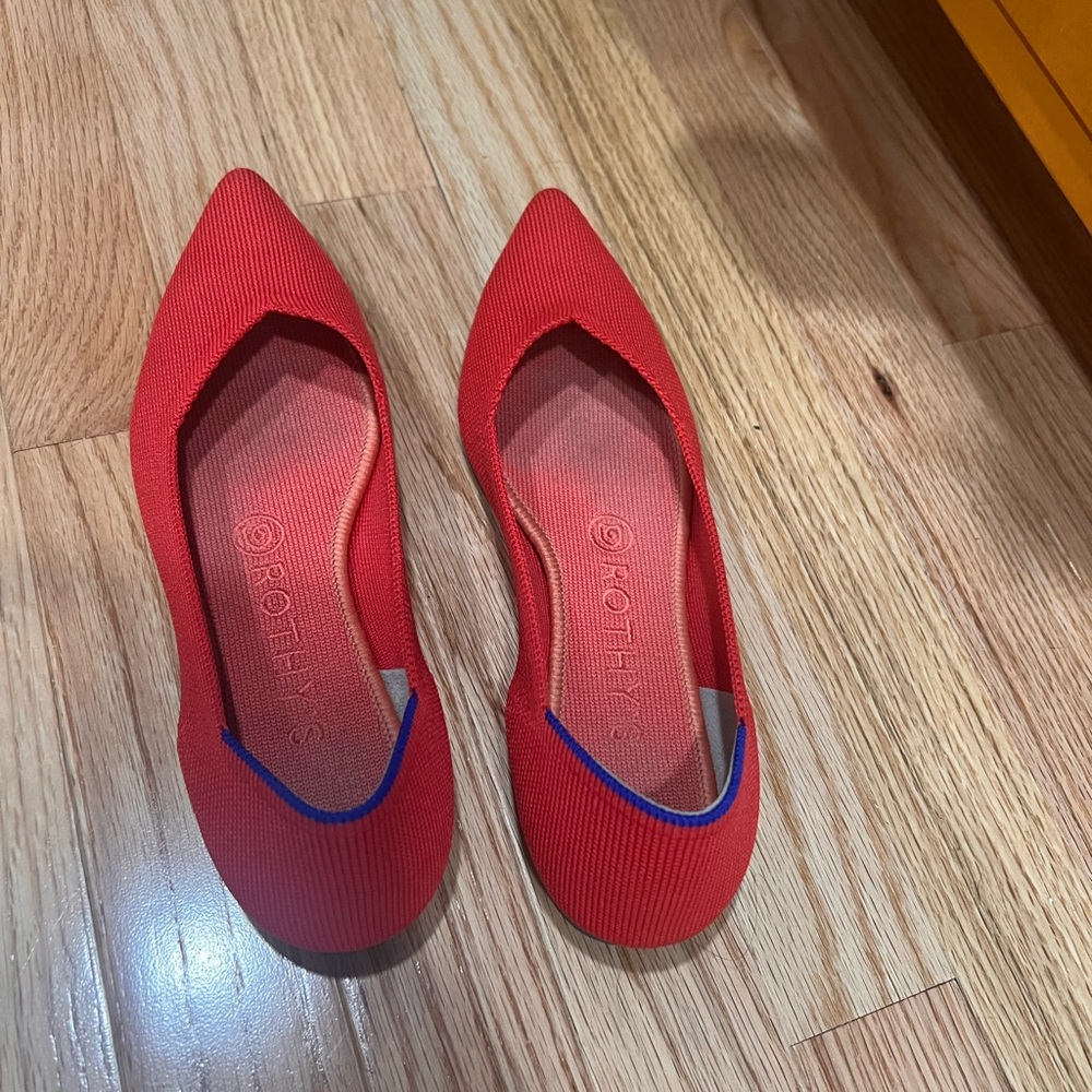Rothy's Red Flats Elegant Slip-On Loafers